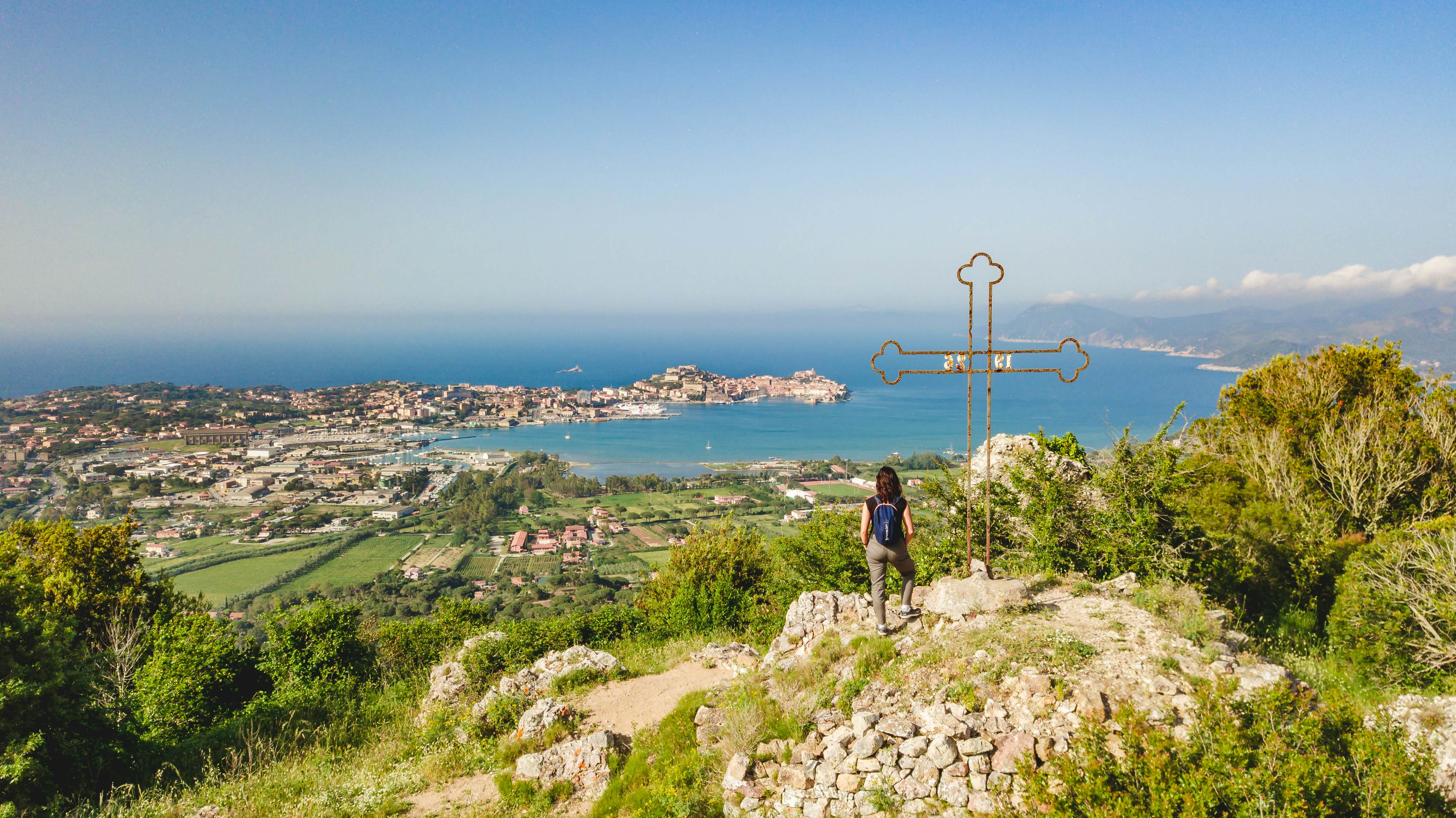 View of the citi of Portoferraio from Santa Lucia mount, License Type: media_digital, Download Time: 2024-10-15T13:49:50.000Z, User: clairenaylor, Editorial: false, purchase_order: 65050, job: Online editorial, client: Tuscany best experiences, other: Claire Naylor